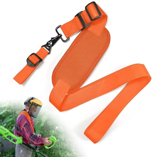 yuejuhe Cinghia Decespugliatore Regolabile, Tracolla Trimmer (Arancione) | Imbracatura Spalla per Tosaerba, Cintura Rifinitore, Accessorio Falciatrice Tagliaerba per Lavori Giardino