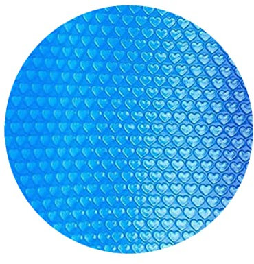Jorzer Solar Pool Cover Solar Swimming Pool Cover 10ft Round Thermal Heart-shaped Foam Film Covers for Inground Above Ground Swimming Pool