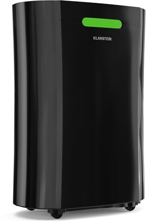 Klarstein AeroDry 10l Déshumidificateur d'air - 165 W, 10 L/24 h, réservoir 2,5 L, seulement 37 dB, filtre à charbon actif, fonction DrySelect, noir
