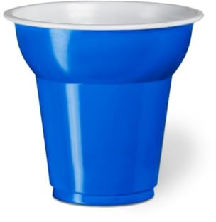 Generico 50 vasos de plástico café de 70 cc | Varios colores | Vasos de café 70 ml varios colores Made in Italy (azul)