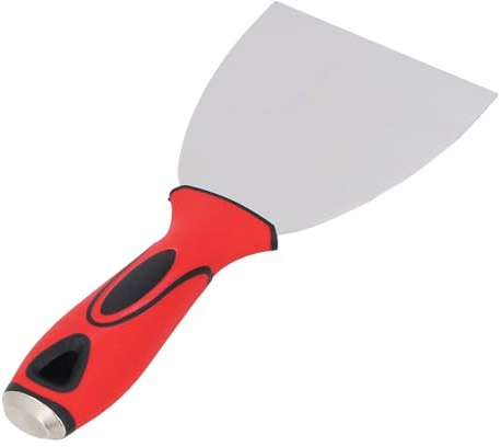 Espátula para Masilla, Raspador de Pintura de Acero Inoxidable de 4 Pulgadas, Herramienta Multiusos, Raspador de Pared de Metal con Antideslizante