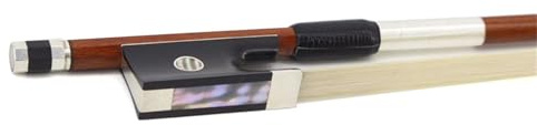 Professioneller Geigenbogen 4/4-1/8 Geigenbogen Aus Brasilianischem Holz Handgefertigter Bogen Aus Ebenholz Froschledergriff Geeignet Für Geiger Für Üben Und Spielen(3/4)