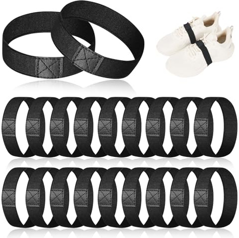 20Stück Fußballschuhe Schnürsenkel Fixierband Kinder & Erwachsene | Verstellbares Elastikband Gegen Lösende Schleifen, Anti-Locker Schnürband Halterung Schnürsenkel Kinder Schnürsenkelhalte
