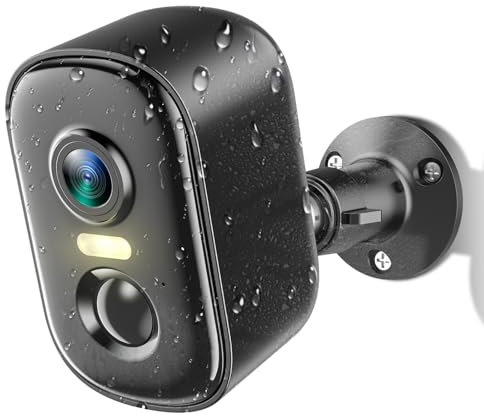 Techage Security Cameras Wireless Outdoor, 2K Battery Powered WiFi Outdoor Camera Wireless with AI Motion Detection, Color Night Vision, 2-Way Talk, IP66 Waterproof, Cloud/SD Storage