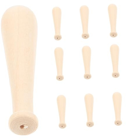 Milisten 10stücke Mini-baseballschläger Aus Holz Unfertig Zum Bemalen Und Dekorieren Bastelset Für DIY-projekte Kleine Baseballschläger Für Kreativität Und Spaß