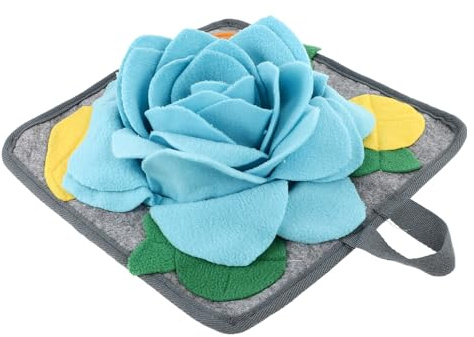 NUOBESTY Interaktive Kaninchen Schnüffelmatte aus robustem Material Spielerische Futtersuche Fördernd Waschbar für kleine Haustiere Geeignet REGT natürliches Verhalten und Beschäftigung an