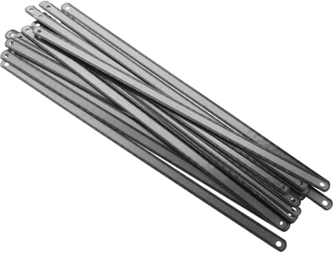 COLLBATH 25 Stück Teiliges Doppelseitige Bügelsägeblätter aus Carbonstahl Langlebige Ersatzklingen für Handsägen Leichtes Wendbares Sägeblatt Geeignet für Metall Praktische Sägeblatt teile