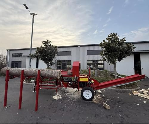 5–30 Ton Hydraulic Firewood Log Splitter Machine, Heavy Duty Automatic Wood Splitter with Two-Hand Safety Control for Commercial & Home Use