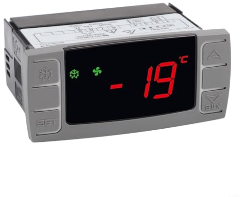 Controlador de temperatura digital XR02CX4N1F1 para unidades de refrigeración con sistema de alarma inteligente, reinicio automático y gestión precisa de la temperatura