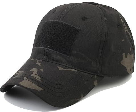 QHIU Taktisch Baseballmütze Camouflage Cap Militär Armee Hat Sonnenblende Kappe für Camping Paintball Jagd Camping Wandern Schießen Jungle Forest Sport im Freien Unisex