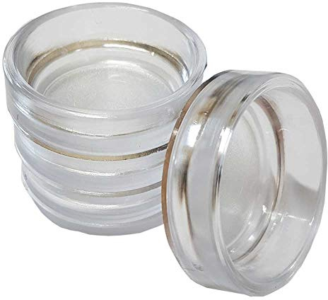 4 patins transparents de 45 mm pour protéger les sols en bois, stratifié, carrelage et moquette contre les dommages et les rayures des chaises, des lits, des canapés et des pieds de table