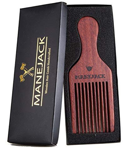 ManeJACK - Peignes à barbe pour homme - Peigne en bois afro