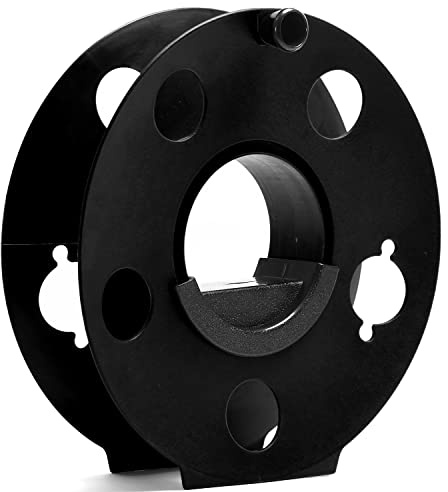 GarfatolRv Cord Storage Reel Easy to Use with Center Rotating Handle 100 Feet (Black)