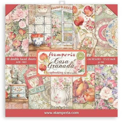 Stamperia Casa Granada Scrapbooking Pad 30x30