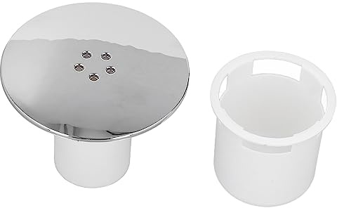 Cubierta de Desagüe de Ducha Evita Aguas Residuales Plástico Flujo Rápido Residuos de Ducha Cubierta de Sifón Fácil Limpieza Fácil Instalación con Vaso de Inmersión Blanco para Baño