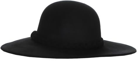Harrys-Collection Sehr großer Damenhut aus Wolle in 2 Farben, Kopfgröße:Einheitsgröße, Farben:schwarz