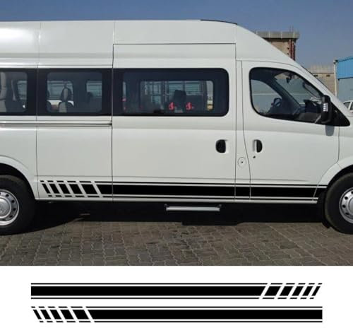 2PCS Autotür Seitenaufkleber, für Maxus V80 Camper Cargo Van Teile Linie Grafik Streifen Vinyl Abziehbilder Tuning Auto Zubehör