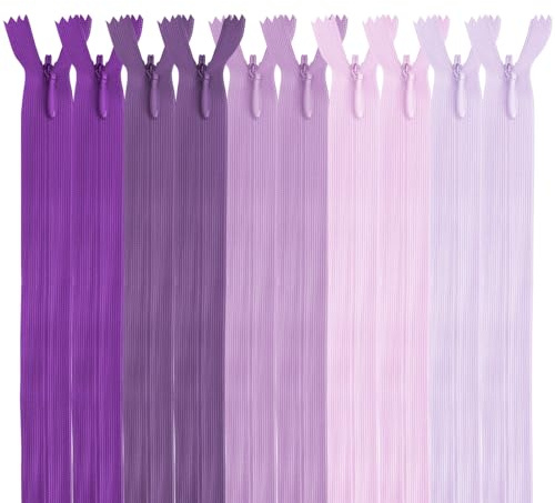 MARARDI [10-pack med osynlig dragkedja [15 cm] nylon [15 cm] sömnad och hantverk för kläder, tygväskor, maskinstås, lapptäcke, bomull med metallförslutning