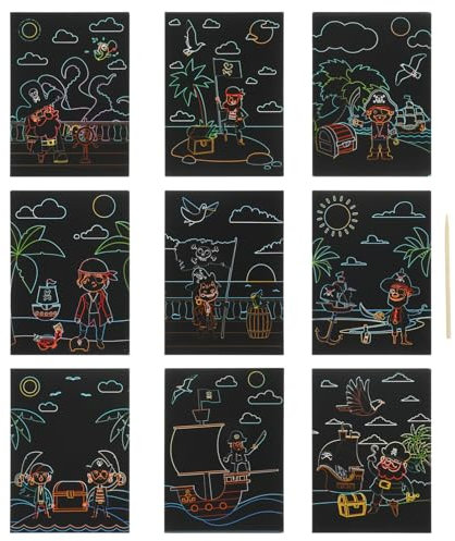Toyvian 1 Satz Kratzmalerei für Kinder Rubbelbuch für Kinder Kinderkratzbuch Spielzeug Geschenke Kinder kratzen malen Kinder malen Papiere Schmierpapier Zeichenbrett