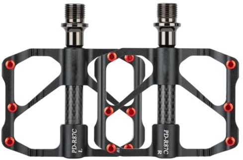 HOUSON Fahrradpedale, Aluminium-Fahrradplattform 9/16 Zoll Pedale mit 3 abgedichteten Lagern für E-Bike, Mountainbike, Faltrad, Rennrad