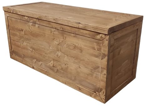 Truhenbank Banktruhe Sitzbank Sitztruhe Truhen aus Holz, Verschiedene Größen, Modell Samuel