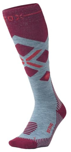 STOX Energy Socks Skisocken Damen, Kompressionsstrümpfe, Merino Socken, Ski und Snowboard Thermosocken, Compression Socks Women, Thermo Socken
