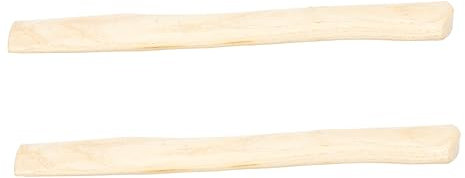 FELTECHELECTR 2pcs Natural Wood Camp Axe Handle Replacement Ergonomic Grip for Outdoor Use 36cm