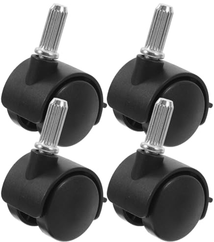 JECOMPRIS 4 Ruote Girevoli in Pu Con Freno Ruote Ricambio Per Mobili e Carrelli e Resistenti Per Carichi Pesanti Set Da 4 Pezzi