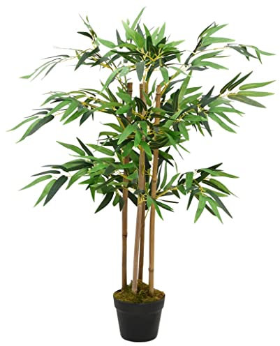 NQJIBUE Artikel: Künstliche Bambuspflanze, Zweig mit Topf, 90 cm, Dekoration, künstliche Flora