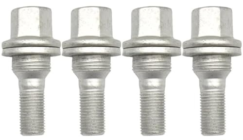 BASPHHH écrou Jante Compatible avec Peugeot pour 206 1998-2016 pour 207 2006-2016 ÉCROUS DE Roue BOULONS SIÈGE Plat 17MM Hex