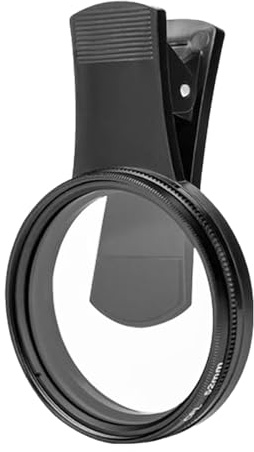 Moreeulsi Kamerafilter, Handy-Objektiv-Clip, kreisförmiger Polarisator zum Anklippen, für Smartphone, Handy, Fotografie, reduziert Blendung, verbessert die Klarheit, Hintergrundbeleuchtung und