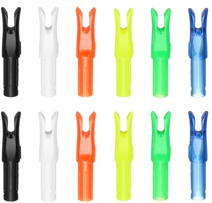 YELARXI Archery Arrow Nocks, Plastic Nocks Replacement Arrows Tail Accessory-Fitting For (DIY Hunting Shooting/Compound/Recurve Bow)
