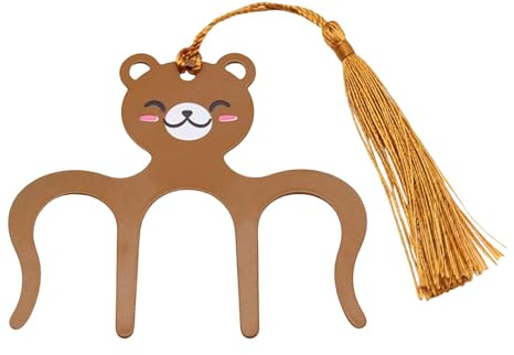 Fermapagine - Simpatico Animale in Metallo Portatile - Apripagine per libri e clip per spartiti musicali,Per musica, bibbia, ricettari, agenda, donne, uomini, bambini, lettori, casa, ufficio, scuola,