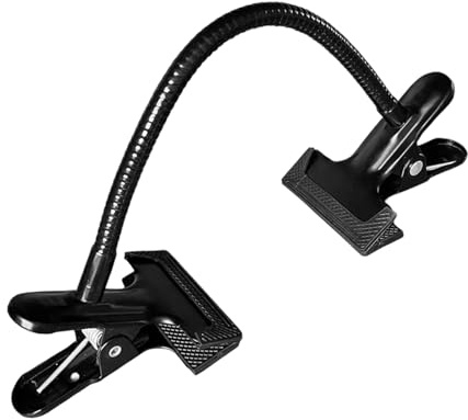 Bendable Universals Mount with Metal Hose and Adjustable Clamp for Holding Small Appliances Like Microphones and Dryers Hairdryer Flexible Stand
