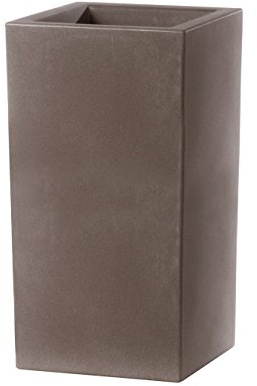 Teraplast Bac a Fleurs Schio Cubo Alto 80 cm Made in Italy recyclable
