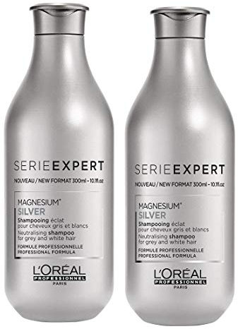 2er Loreal Professional Magnesium Silver Shampoo Serie Expert gegen Silber Stich 300 ml