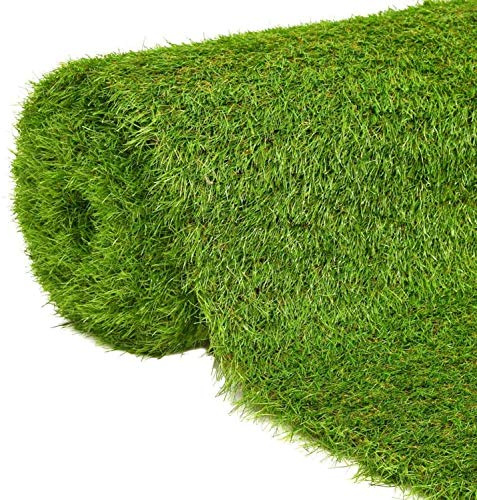 Césped Artificial 2x10m Premium altura 30 mm TORONTO, 18.900 Puntadas, 6.700Dtex, para Exterior e Interior,Piscinas, terrazas, cubiertas ajardinadas (Rollo 2x10m)