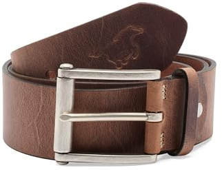 MUSTANG Leder Gürtel Leather Belt 4.5 W115 Mid Brown braun kürzbar