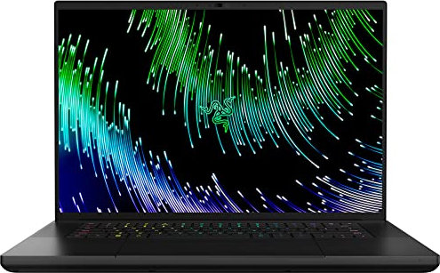 Razer Blade 16 (2023) - 16 Zoll Gaming-Laptop - NVIDIA Geforce RTX4060 - Intel Core i9-13950HX - 16 240Hz QHD-Display (16GB RAM DDR5, 1TB SSD, Aluminium-Gehäuse) QWERTZ DE-Layout | Schwarz