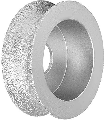 Dioche Bullnose Grinding Wheel, Inner Diameter 20mm, Brazed Grinding Wheel Concave Abrasive Wheel for Sanding Quartz, Marble, Granite, Ceramic, Artificial Stone