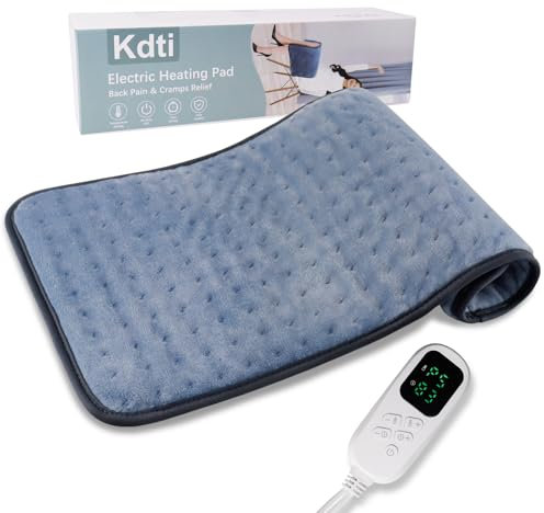 Heat Pad, Electric Heating Pad for Back Shoulder Neck, Fast Heating Technology, 6 Heat Level and 4 Timer Setting, Auto Shut Off, Ultra Soft Machine Washable