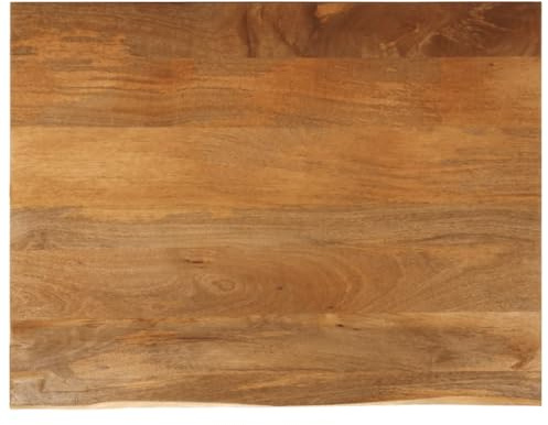 vidaXL Tischplatte mit Baumkante 100x80x3,8 cm Massivholz Mango