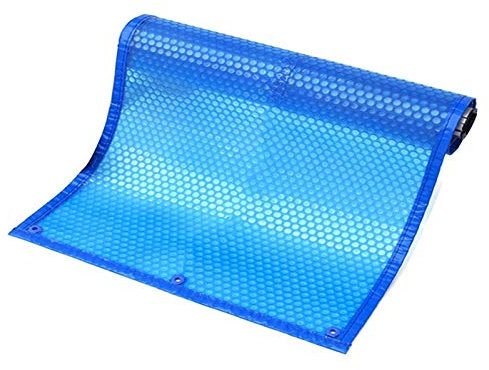 Coperta solare resistente per piscine fuori terra, 2,5 m x 5 m, rettangolare, con occhielli, ideale per vasche idromassaggio, piscine con telaio e piscine gonfiabili