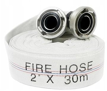 Byggslang 2 tum 30 m brandslang industrislang C-Storz-koppling aluminium 52 mm