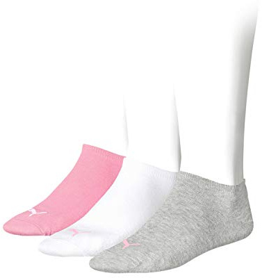 PUMA Unisex Sneaker Plain 261080001395039 Strumpor, Rosa, Prism Pink, Paket med 3, 39-42 EU