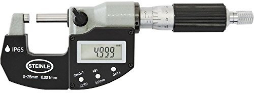 STEINLE 2245 Bügelmessschraube Digital 0-25 mm DIN 863, Schutzart IP65