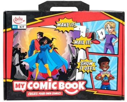 Lulu Jr. My Comic Book Making Kit, Multicolor, 6.75 x 10.25