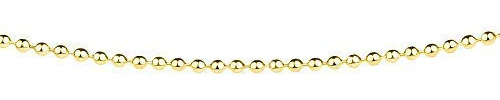 Ernstes Design Kugelkette AK29 Edelstahl vergoldet Länge 38-50 cm Collier Halskette