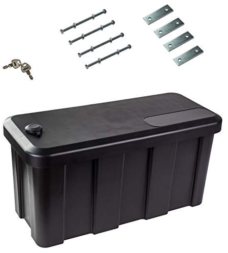 DEMA Anhänger Staubox 25L – Deichselbox 56,5x24,5x28,5 cm, Staukasten, Deichselkasten, Heckbox DDB25, robust, 100 kg Tragfähigkeit, für PKW, Transport, Werkzeug & Zubehör