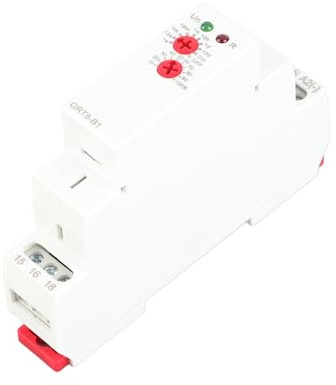 Relé Temporizador de Apagado Mini, Montaje en Riel DIN, 12V-240V AC/DC, Rango 0,1s - 10 días